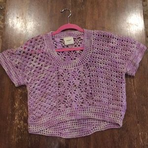 Purple knitted top